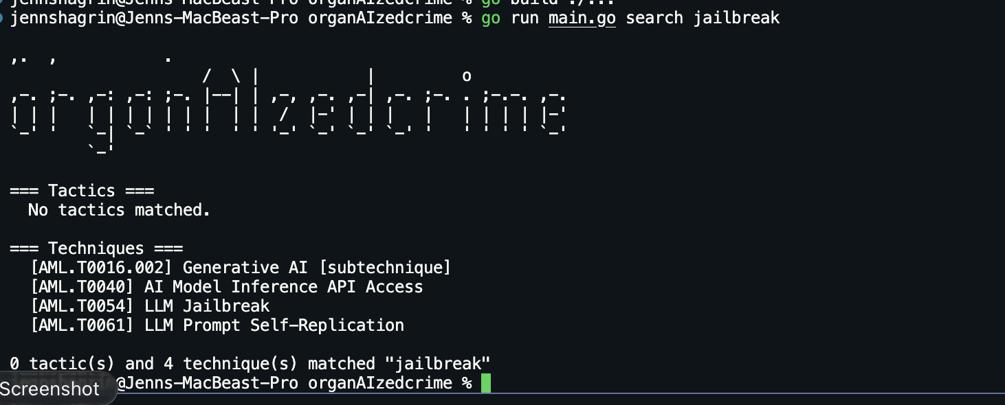 atlas search returning Extract LLM System Prompt and LLM Prompt Obfuscation results